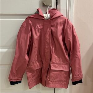 Petit Bateau Coral Hooded Raincoat